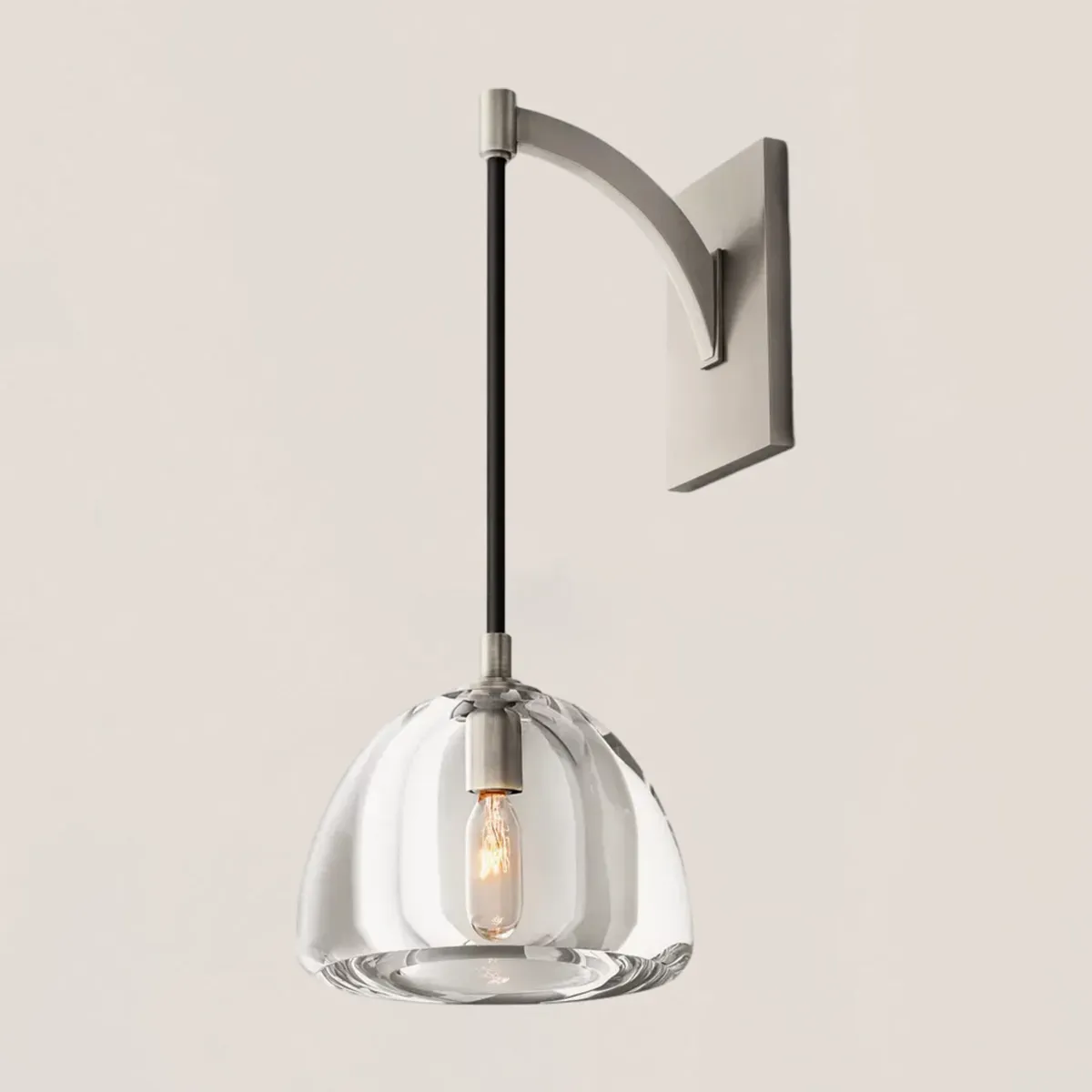 Hemisphere Crystal Wall Sconce-VaseLamps