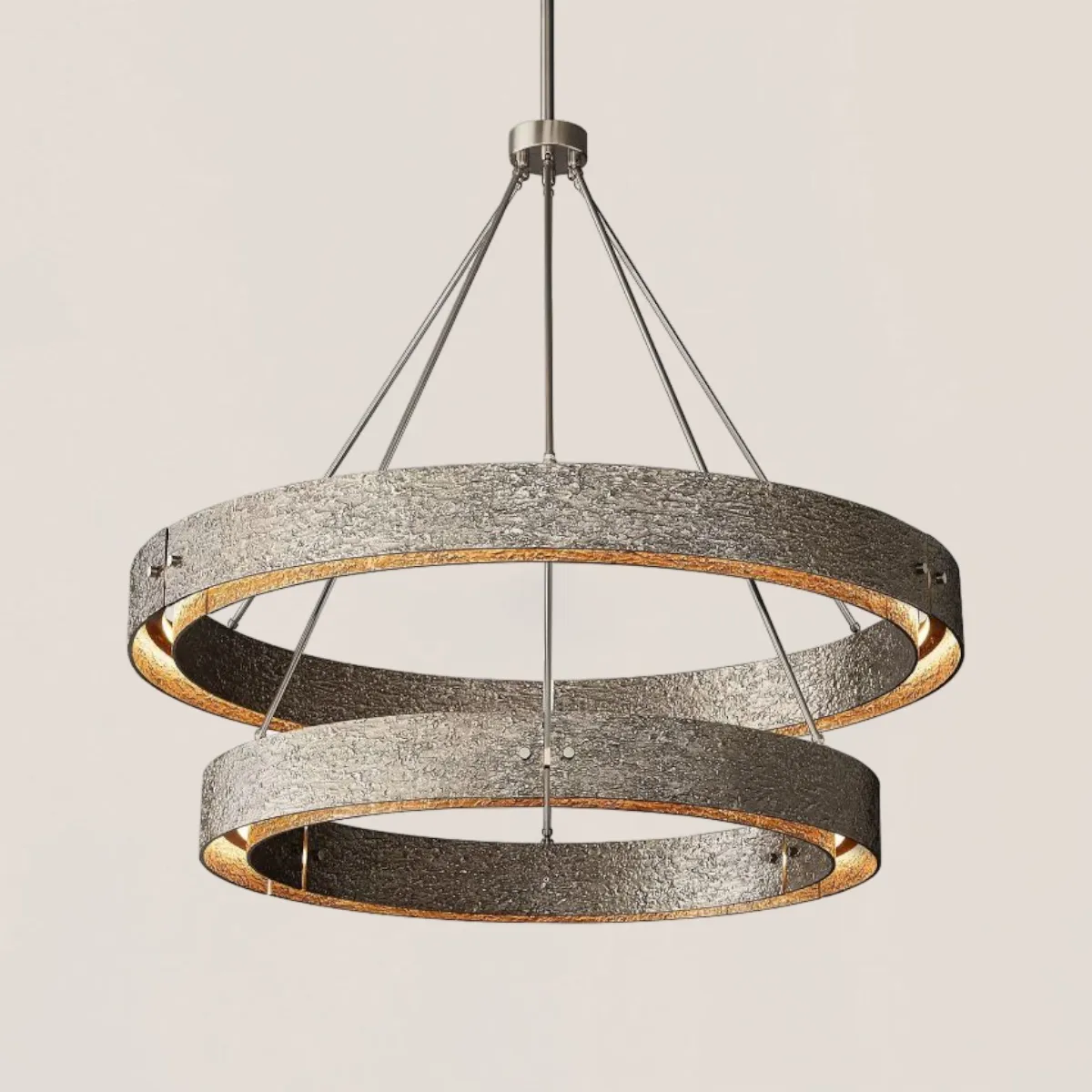 Vouvray 2-tier Round Chandelier 60"-VaseLamps