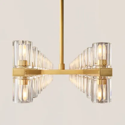 Arcachon LED Rectangular Chandelier-VaseLamps