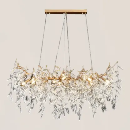 VASELAMPS - Linear Gold Chandeliers Tree Branch-VaseLamps