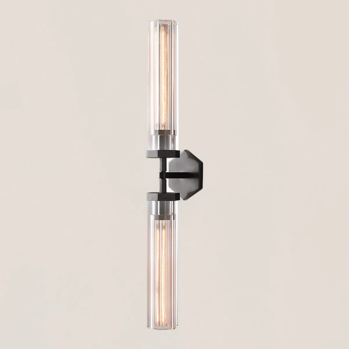 Lambeth Hexagonal Linear Grand Wall Sconce-VaseLamps