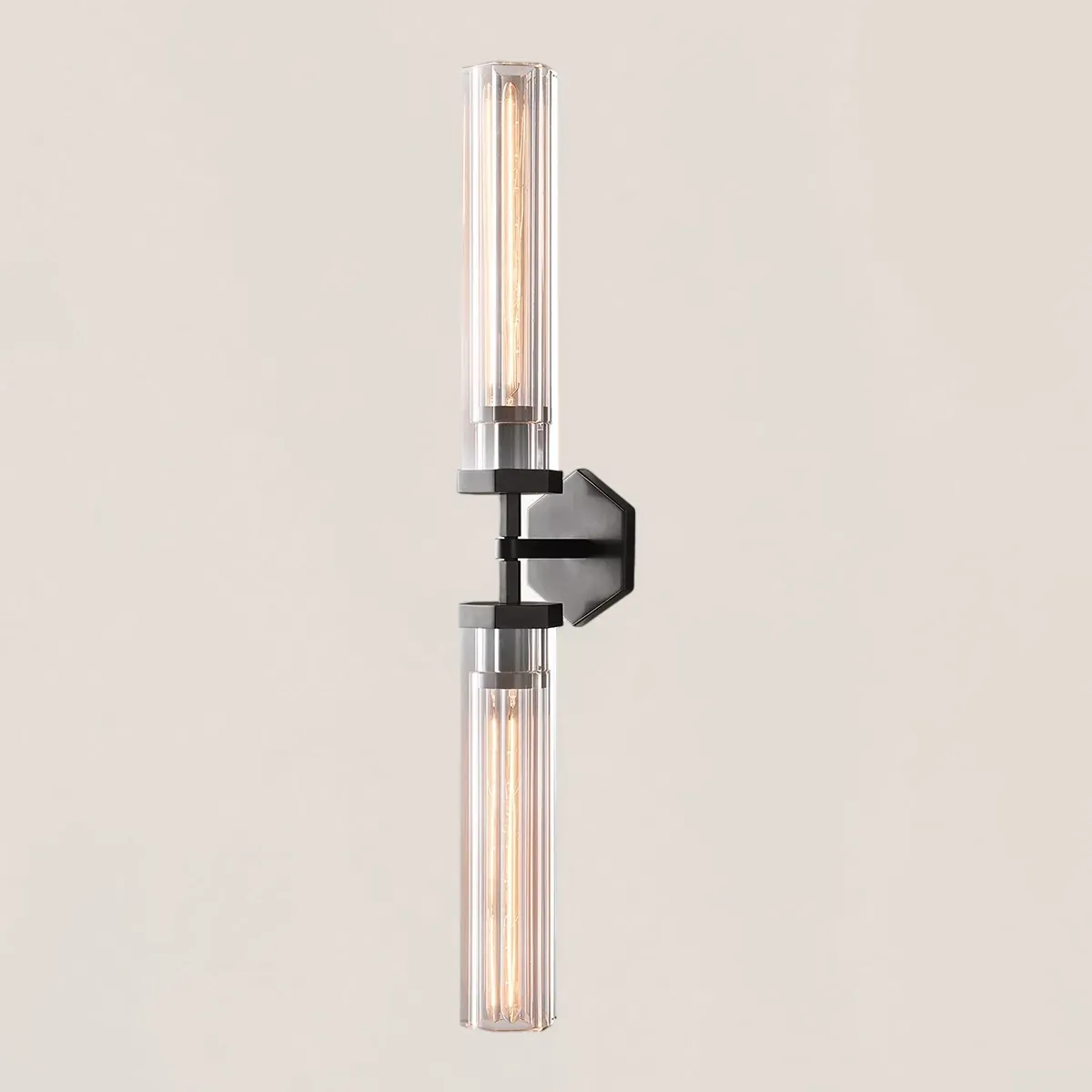 Lambeth Hexagonal Linear Grand Wall Sconce-VaseLamps