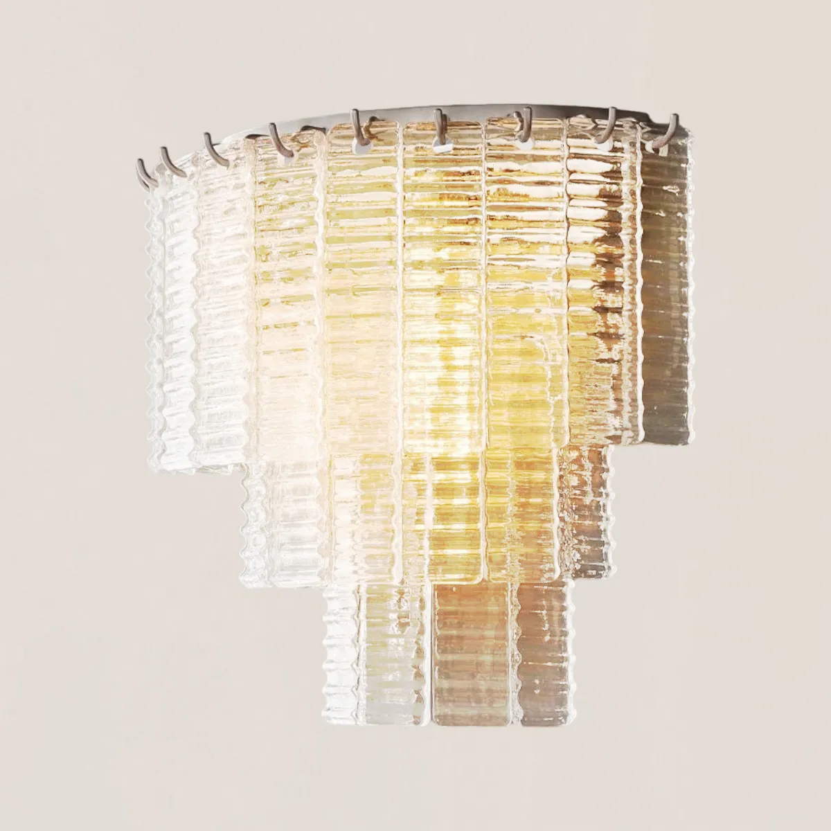 Sirene Clear Glass Wall Sconce-VaseLamps