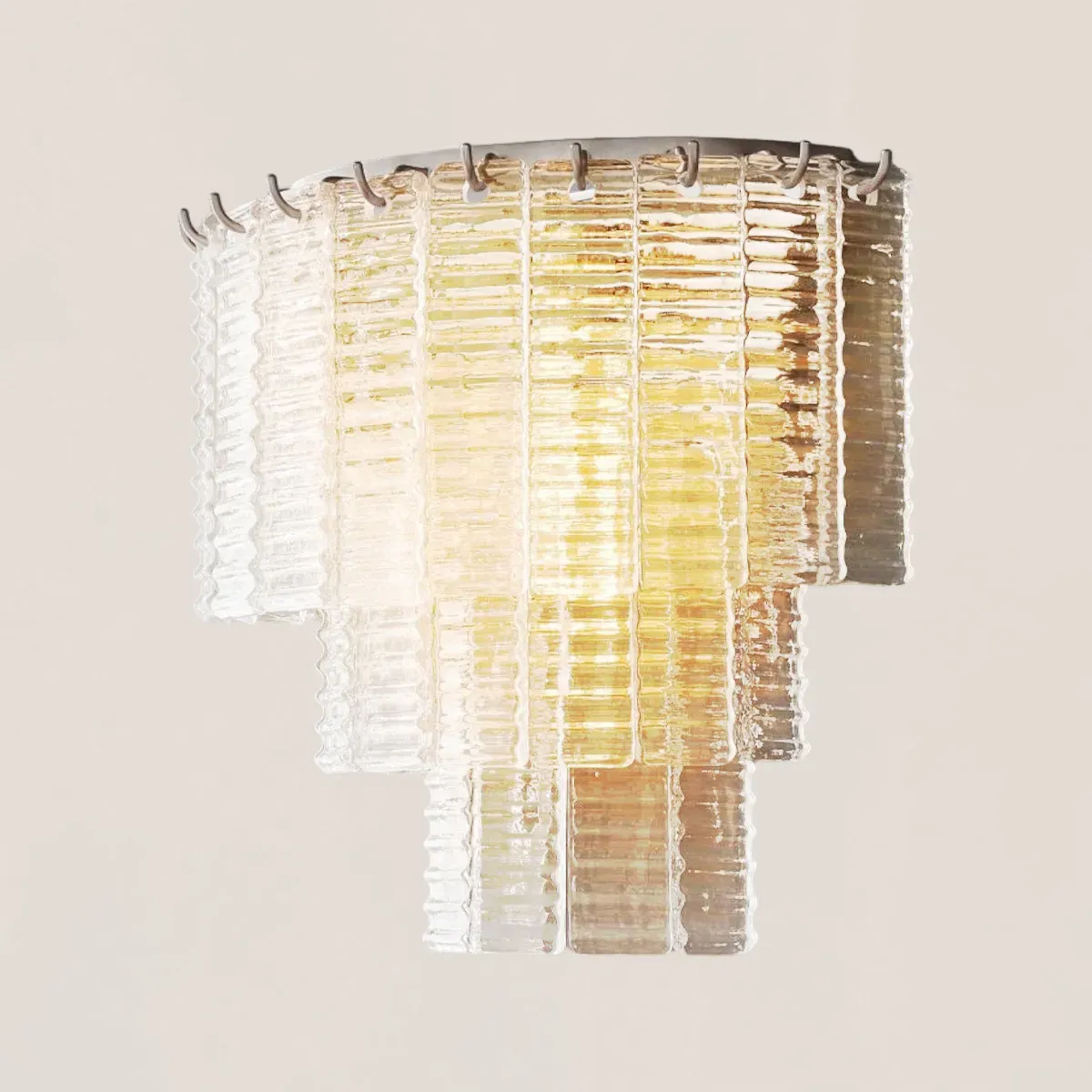 Sirene Clear Glass Wall Sconce-VaseLamps