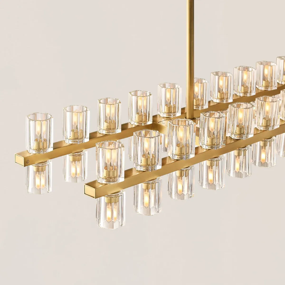 Arcachon LED Rectangular Chandelier-VaseLamps