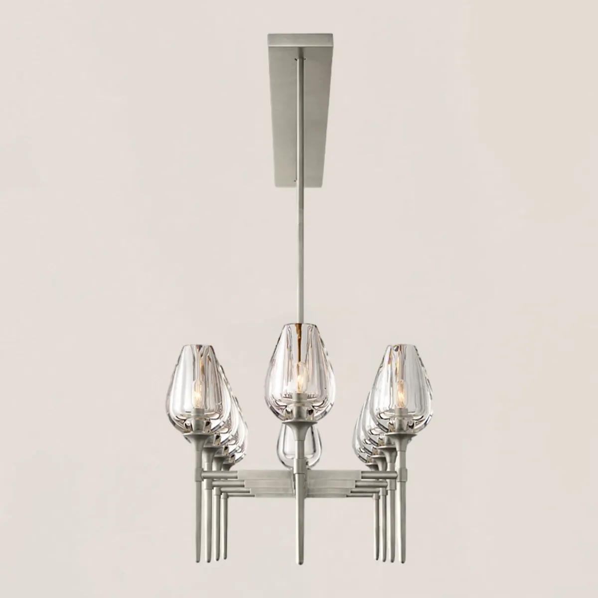 Tulip Crystal Linear Chandelier-VaseLamps
