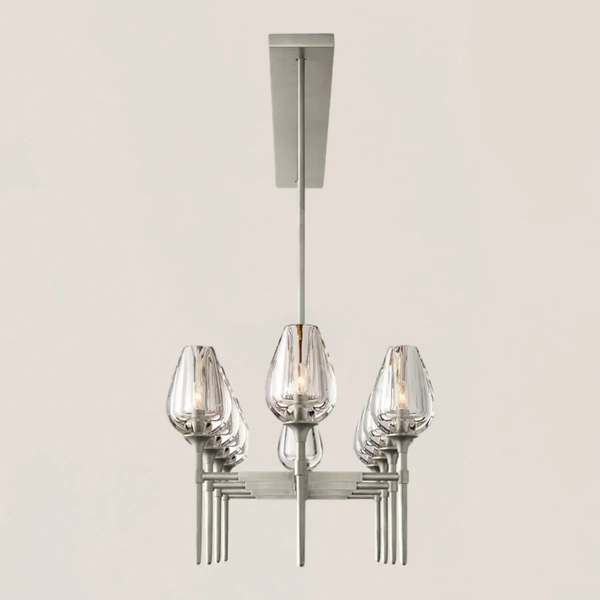 Tulip Crystal Linear Chandelier-VaseLamps