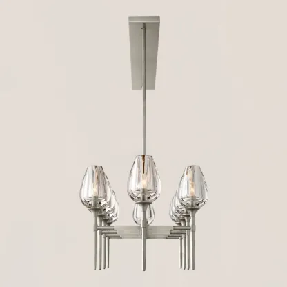 Tulip Crystal Linear Chandelier-VaseLamps