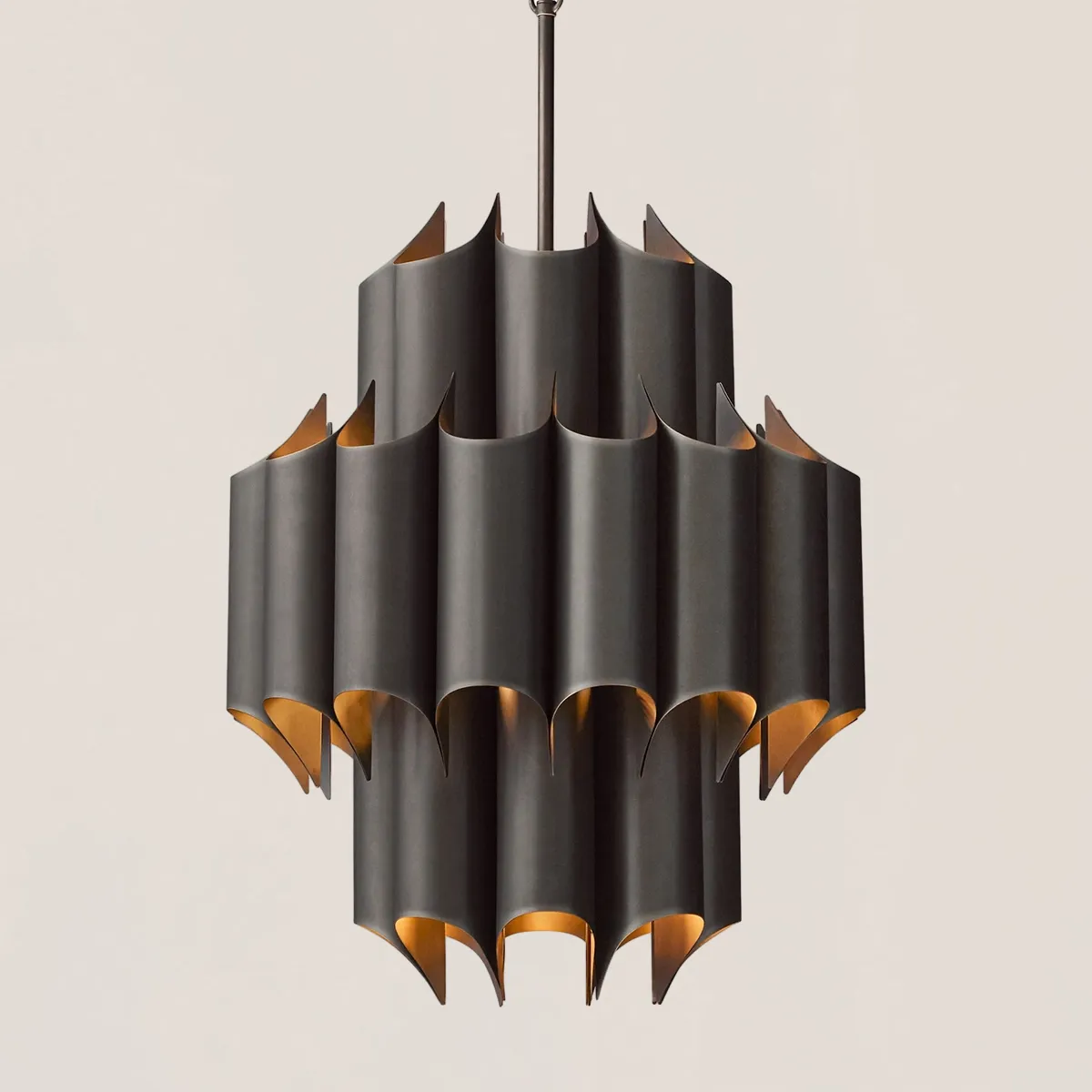 Cathedral Brass Chandelier 24"-VaseLamps