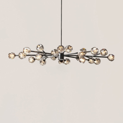 Boule De Crystal Oval Chandelier 72"-VaseLamps