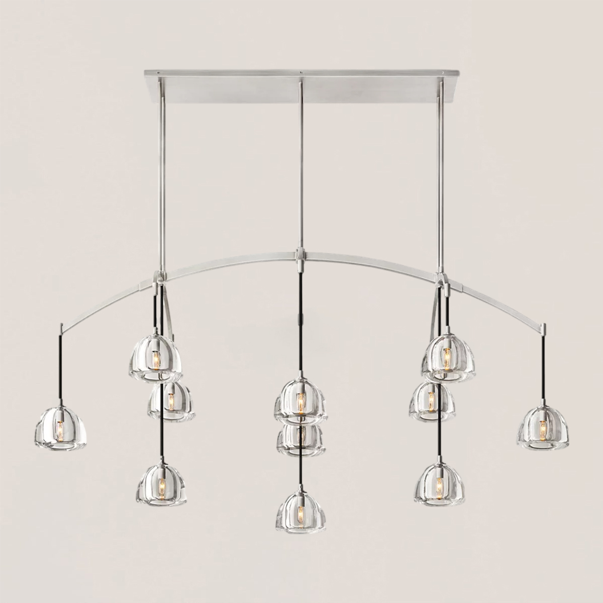 Hemisphere Linear Chandelier-VaseLamps