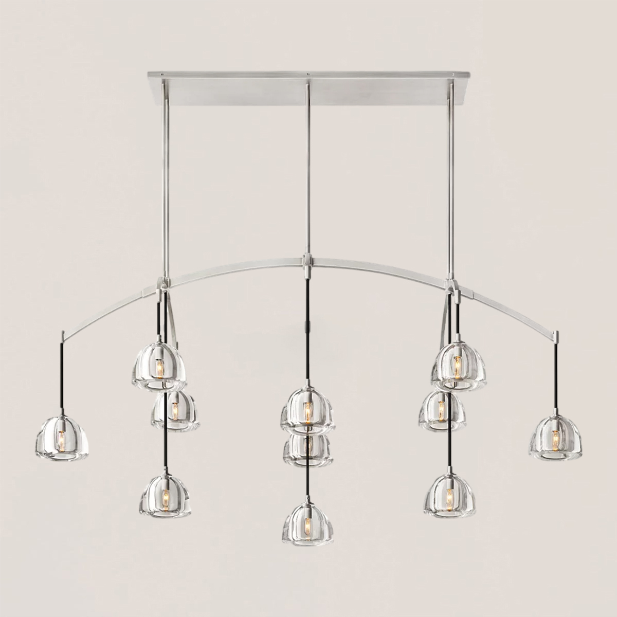 Hemisphere Linear Chandelier-VaseLamps