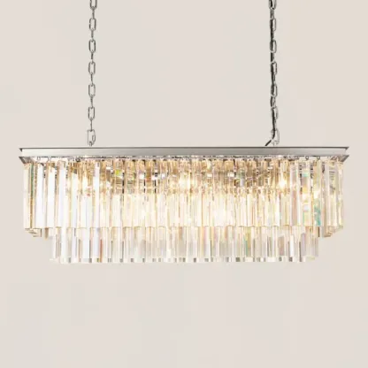 1920s Odeon Rectangular Chandelier-VaseLamps