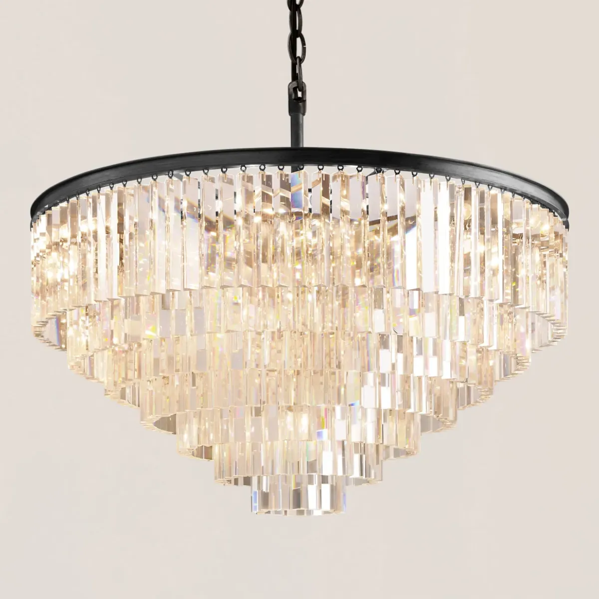 1920s Odeon Round Chandelier-VaseLamps