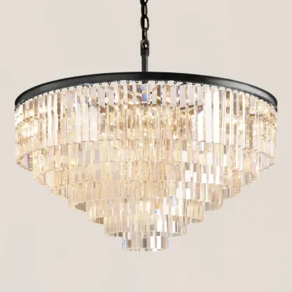 1920s Odeon Round Chandelier-VaseLamps