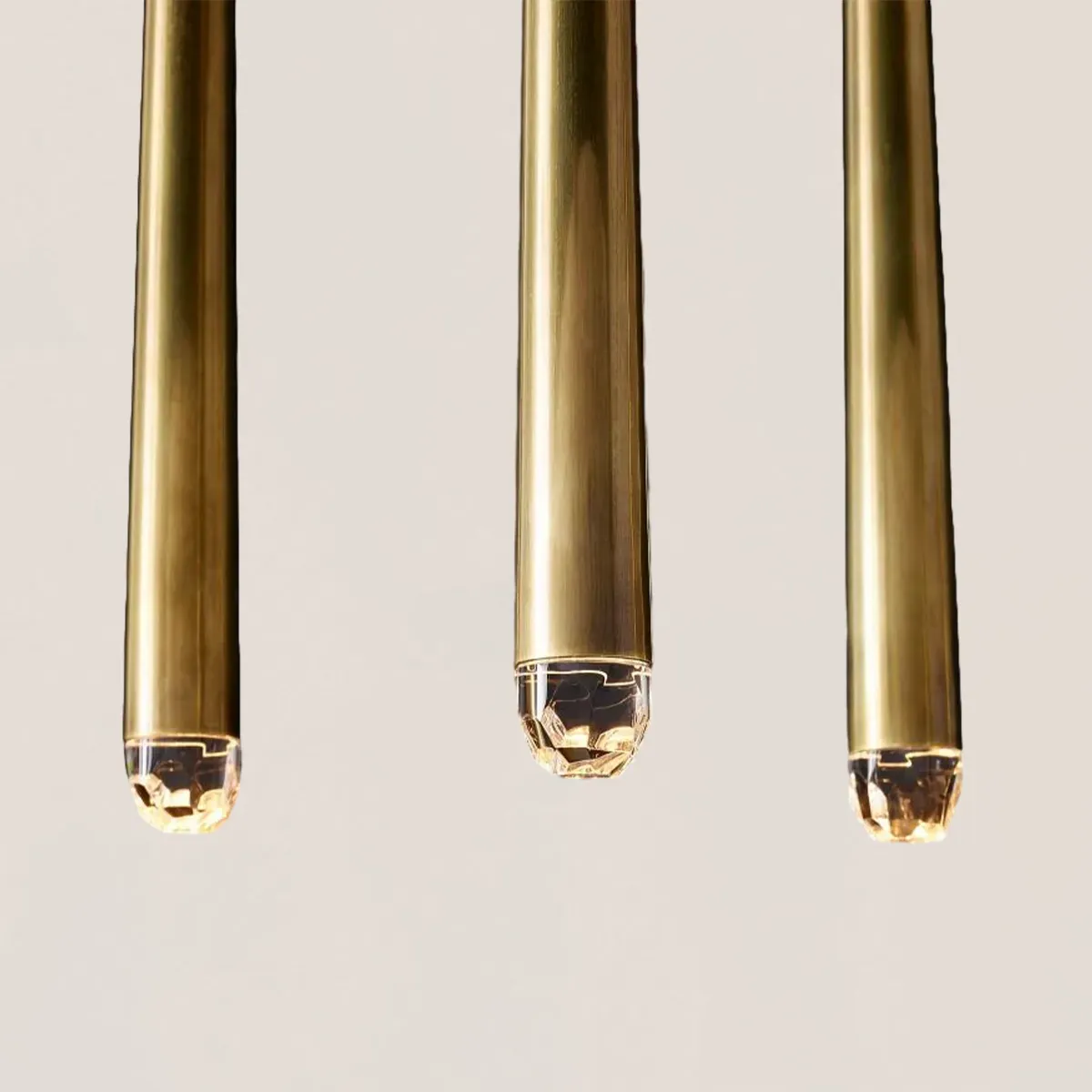 Aquitaine Modern Brass Linear Chandelier-VaseLamps