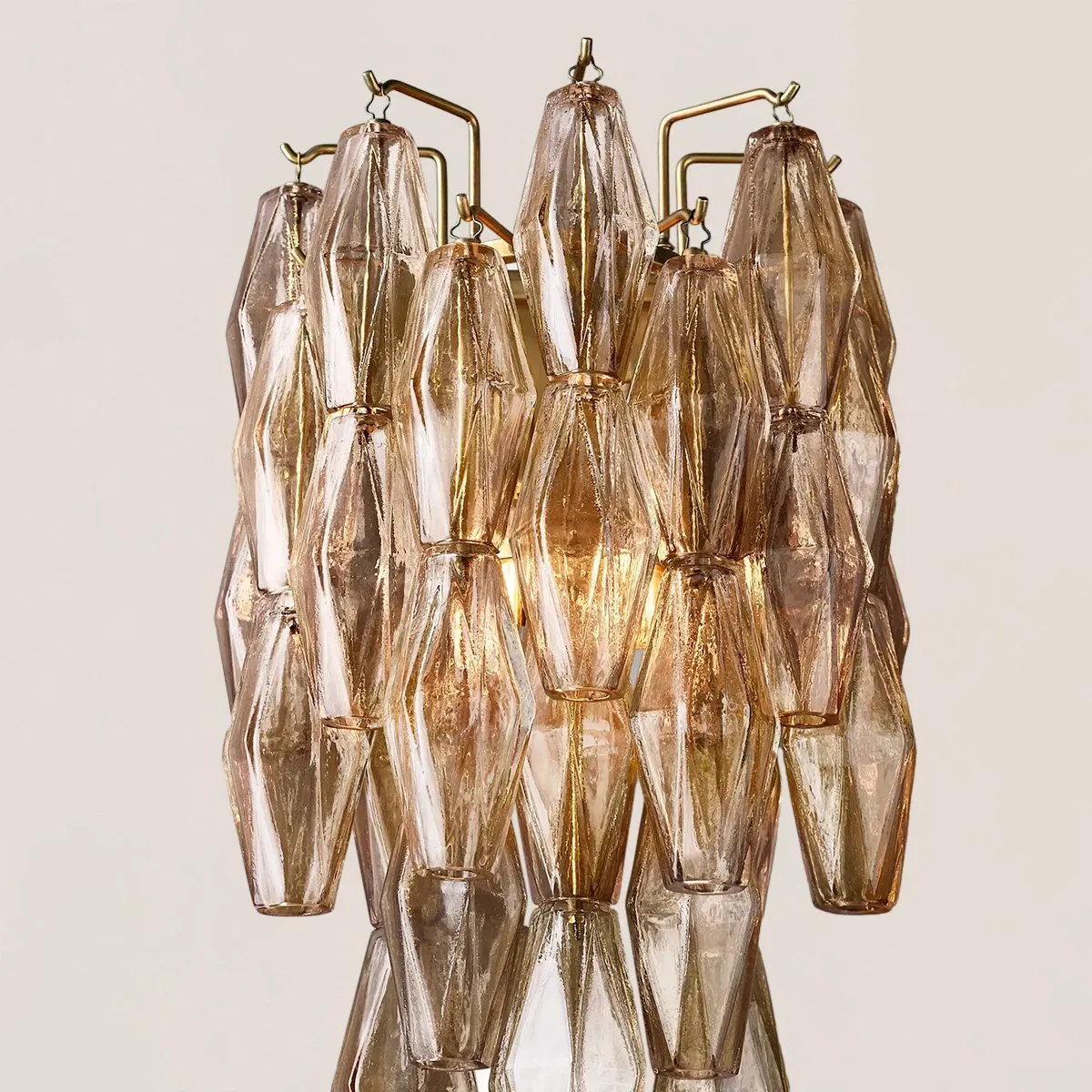 Chiara Glass Short Wall Sconce-VaseLamps