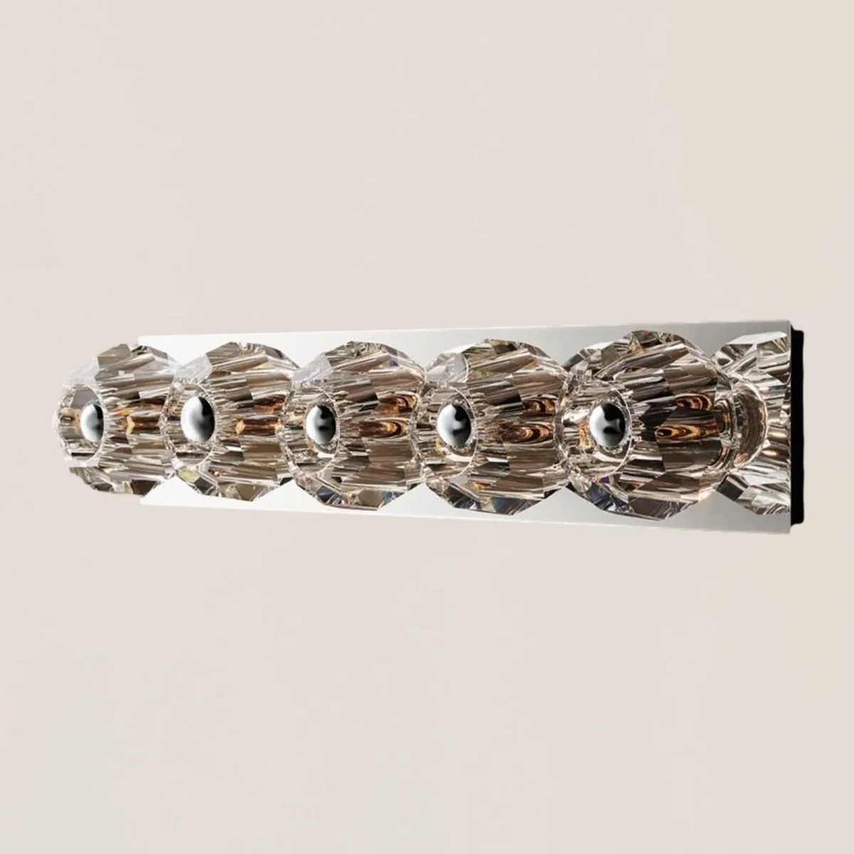 Boule De Clear Crystal Linear Grand Wall Sconce-VaseLamps
