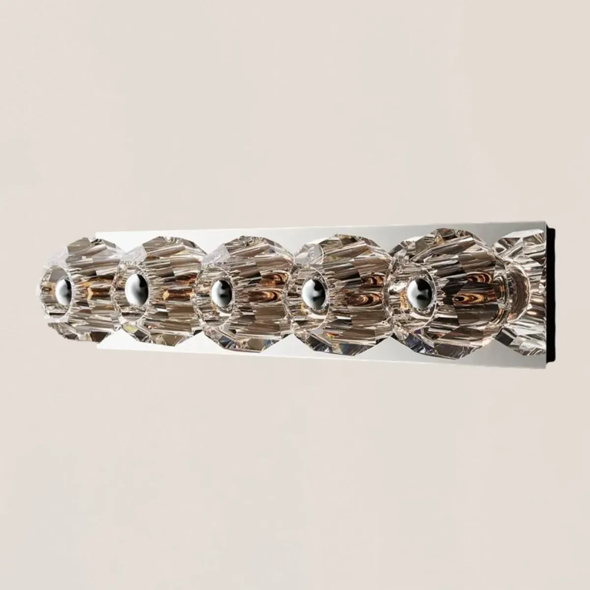 Boule De Clear Crystal Linear Grand Wall Sconce-VaseLamps