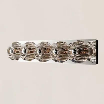Boule De Clear Crystal Linear Grand Wall Sconce-VaseLamps