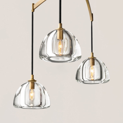 Hemisphere Linear Chandelier-VaseLamps