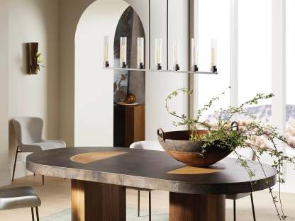 Andreas Linear Chandelier-VaseLamps