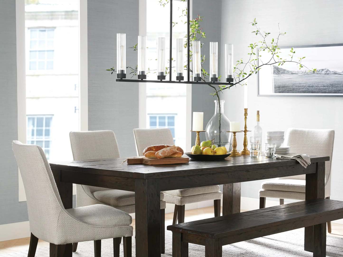 Andreas Linear Chandelier-VaseLamps