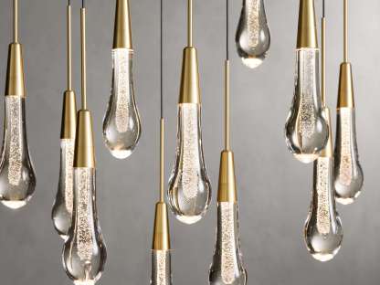 Solitaire Linear Chandelier-VaseLamps