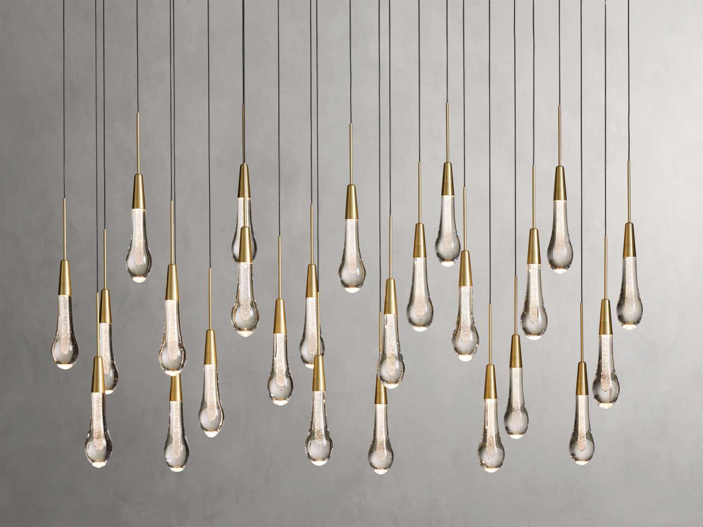 Solitaire Linear Chandelier-VaseLamps