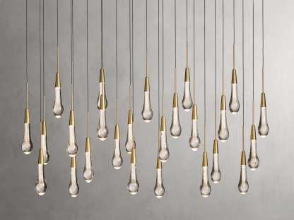 Solitaire Linear Chandelier-VaseLamps