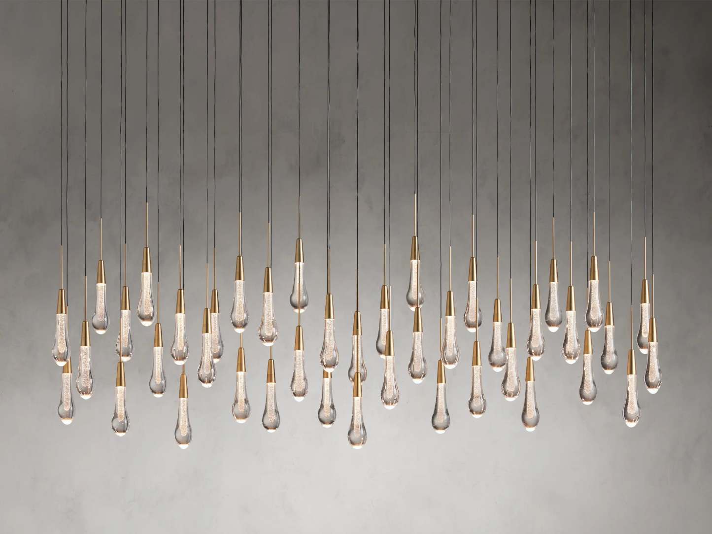 Solitaire Linear Chandelier-VaseLamps