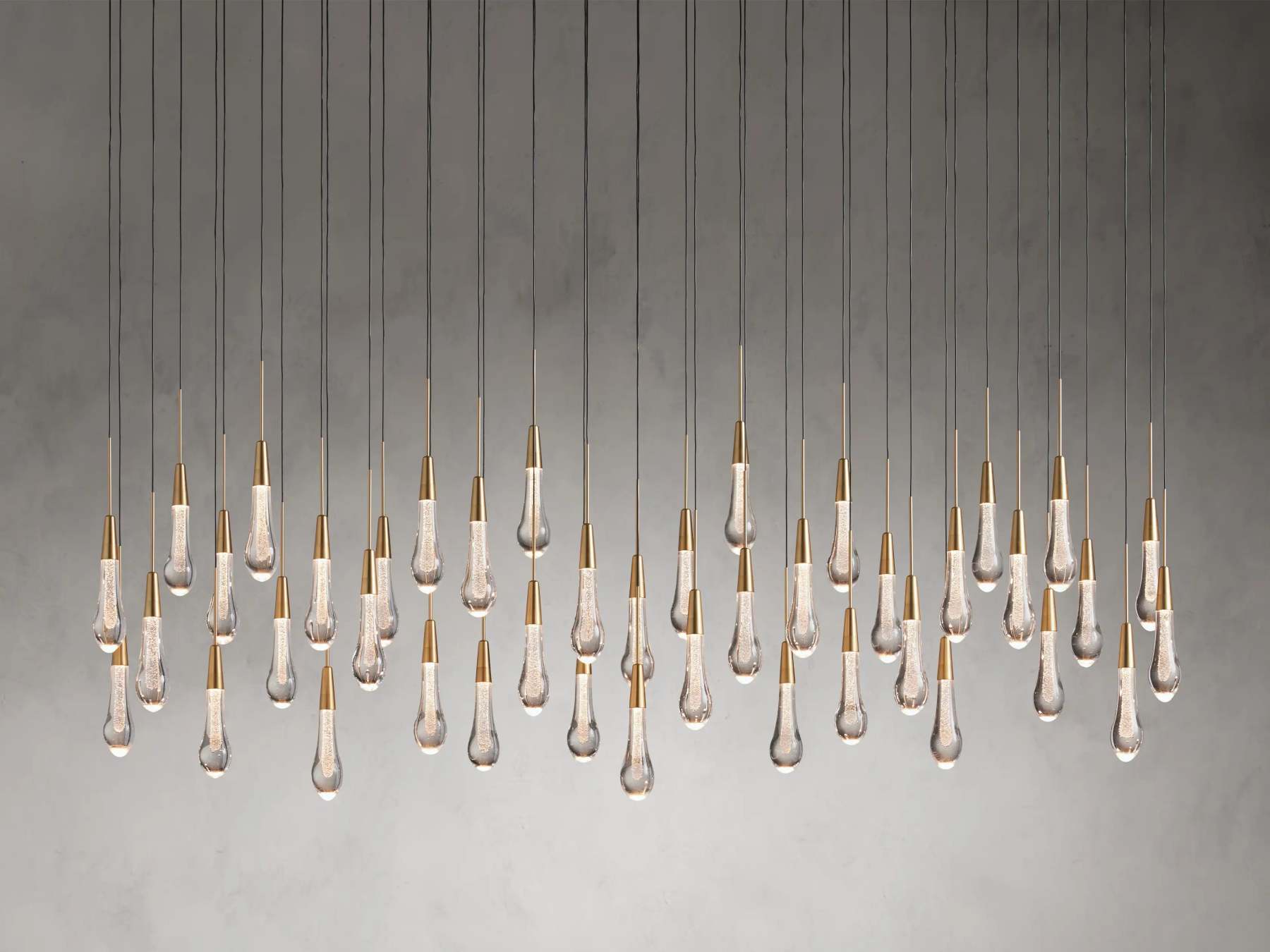 Solitaire Linear Chandelier-VaseLamps