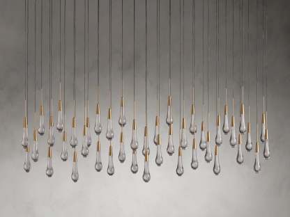 Solitaire Linear Chandelier-VaseLamps