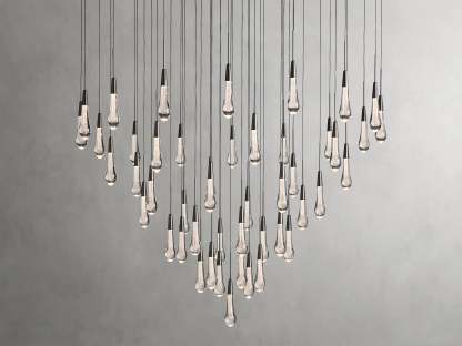 Solitaire Round Chandelier-VaseLamps