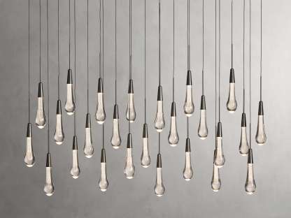 Solitaire Linear Chandelier-VaseLamps