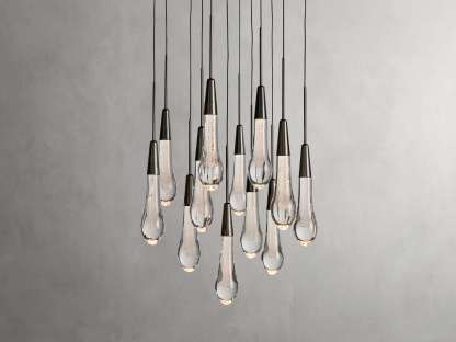 Solitaire Round Chandelier-VaseLamps