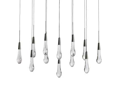 Solitaire Linear Chandelier-VaseLamps