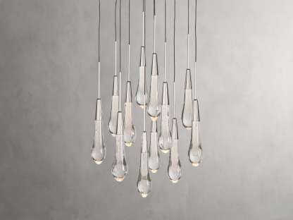 Solitaire Round Chandelier-VaseLamps