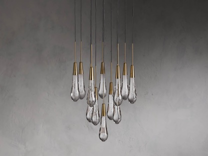 Solitaire Round Chandelier-VaseLamps