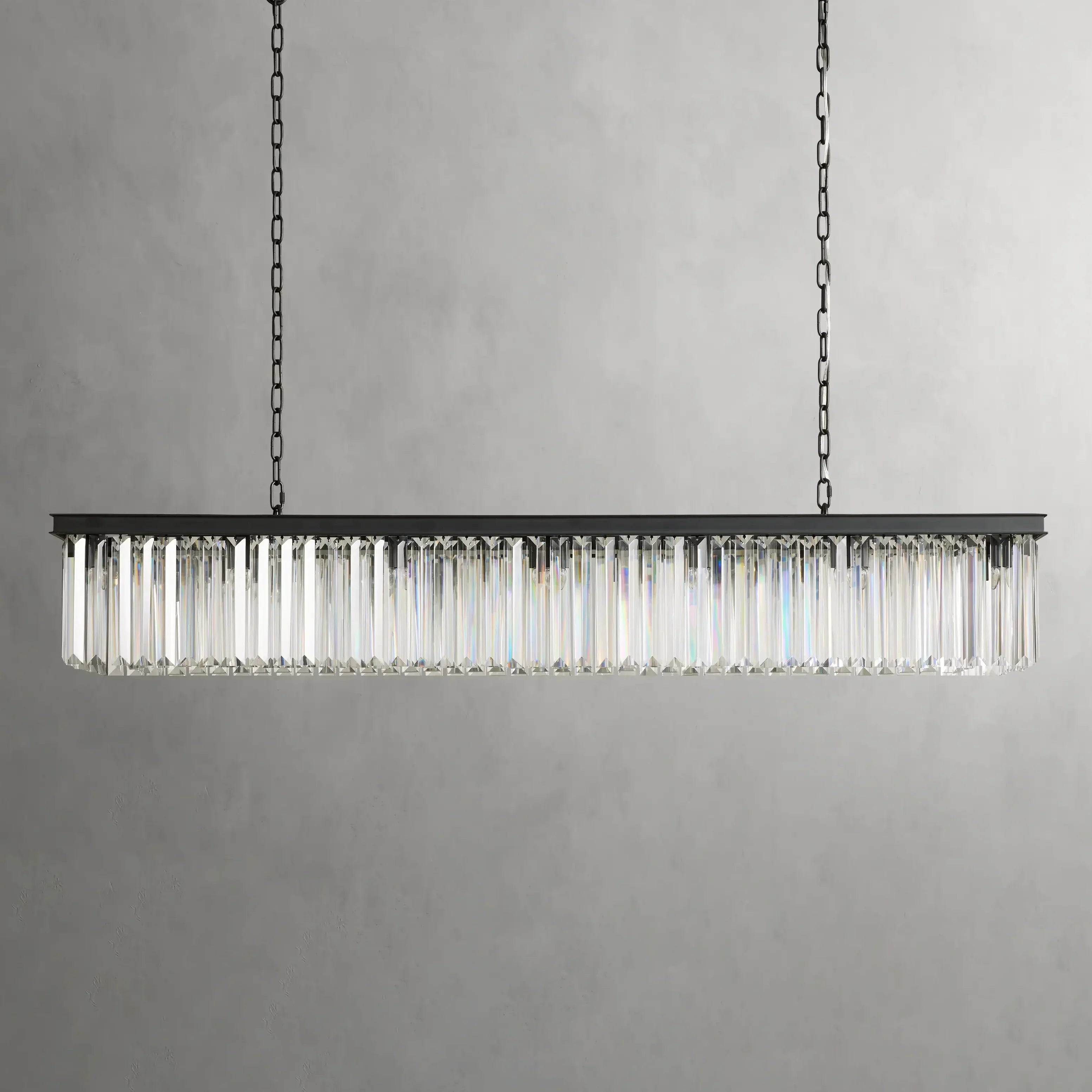 Leyland Rectangular Chandelier-VaseLamps