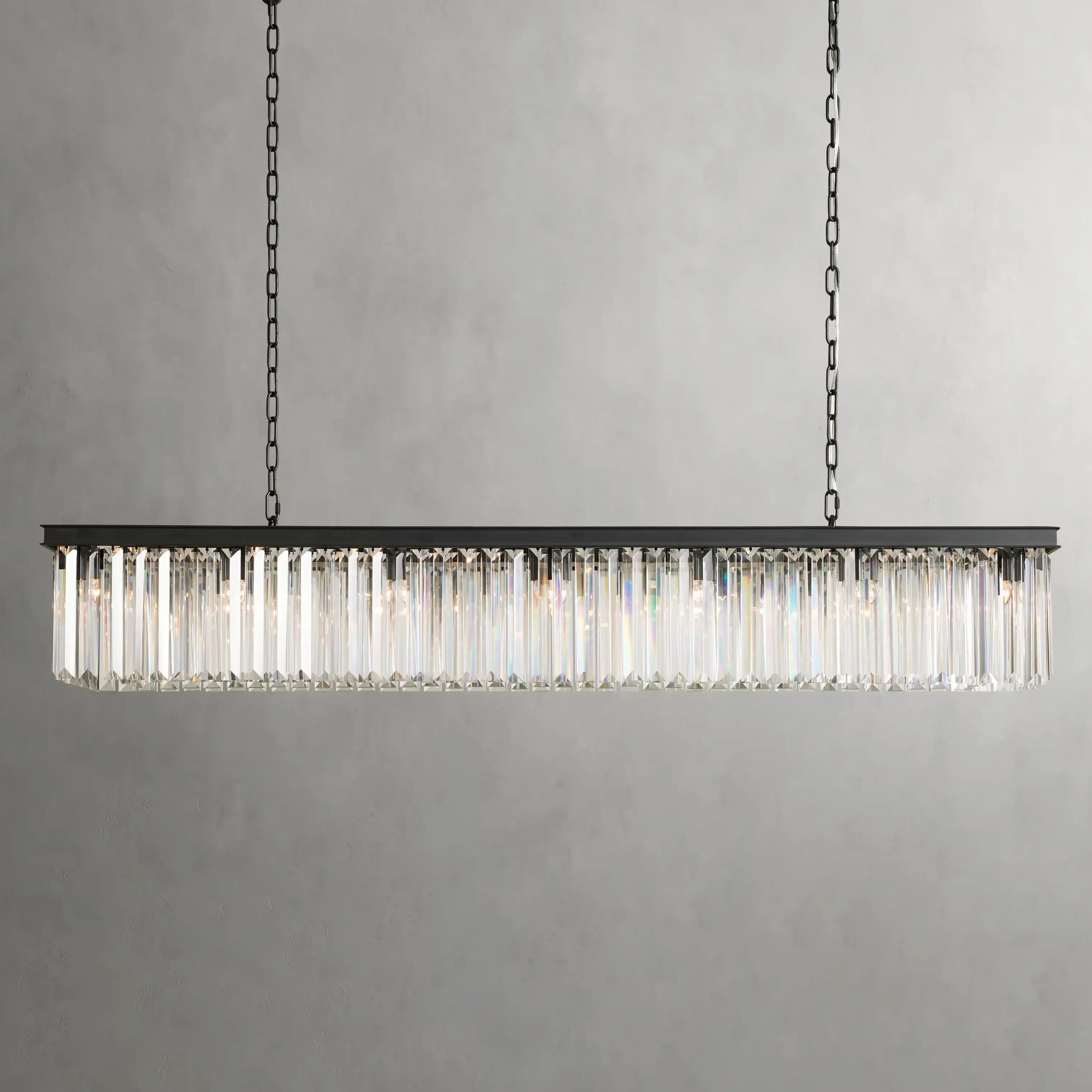 Leyland Rectangular Chandelier-VaseLamps