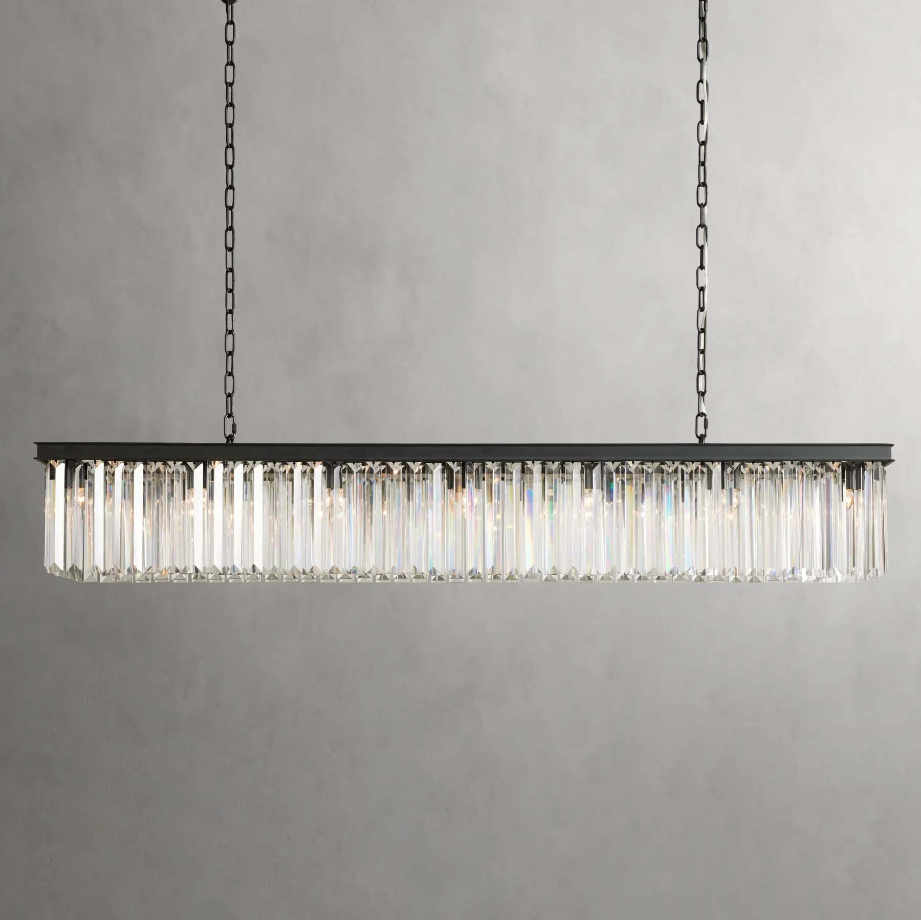 Leyland Rectangular Chandelier-VaseLamps