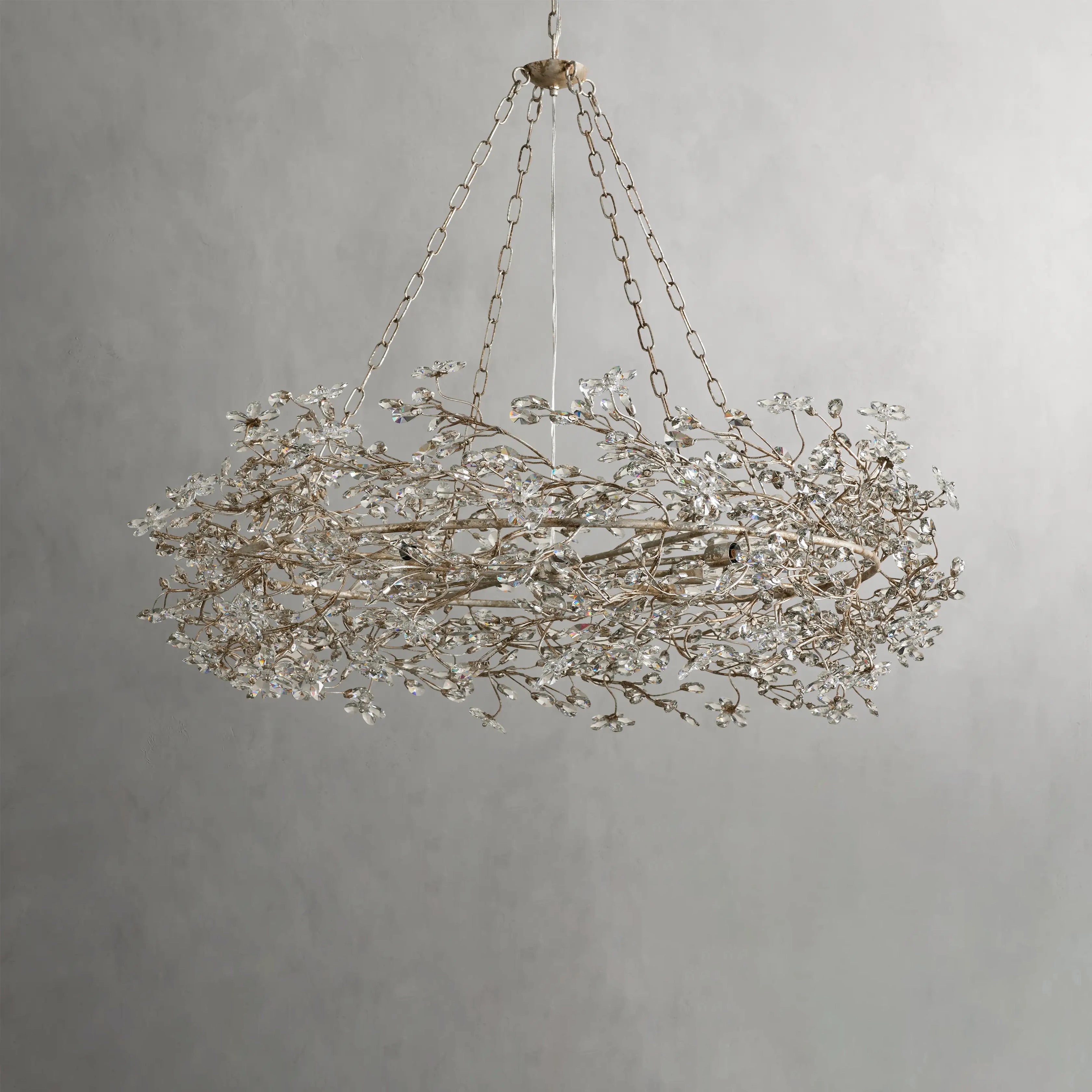 Fiore Crown Chandelier 39" 48"-VaseLamps