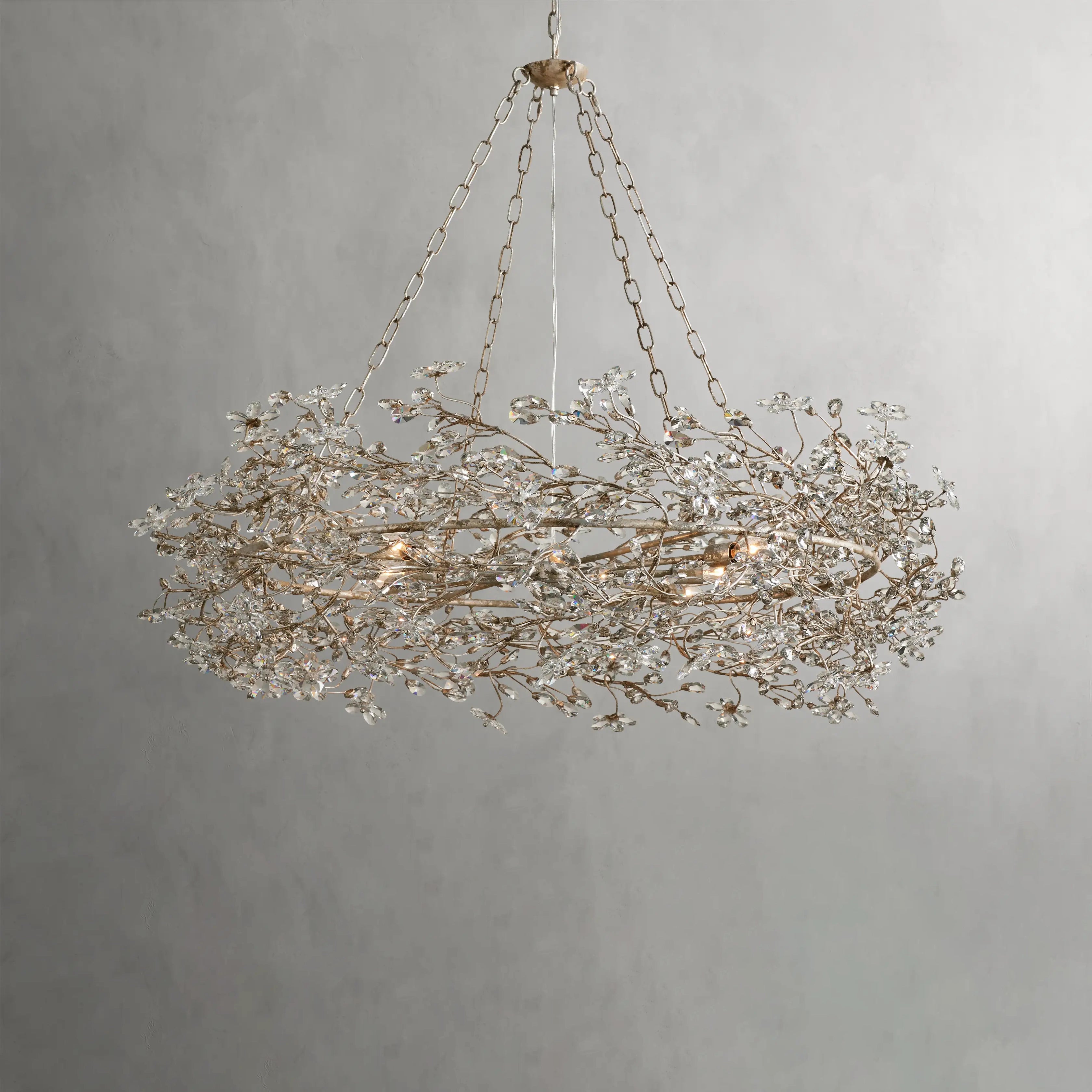 Fiore Crown Chandelier 39" 48"-VaseLamps