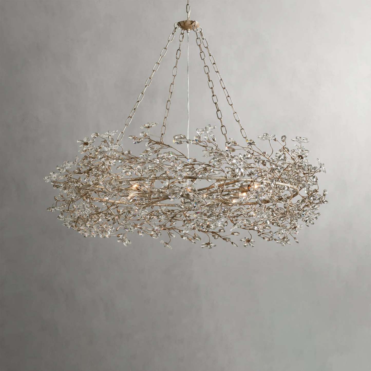 Fiore Crown Chandelier 39" 48"-VaseLamps