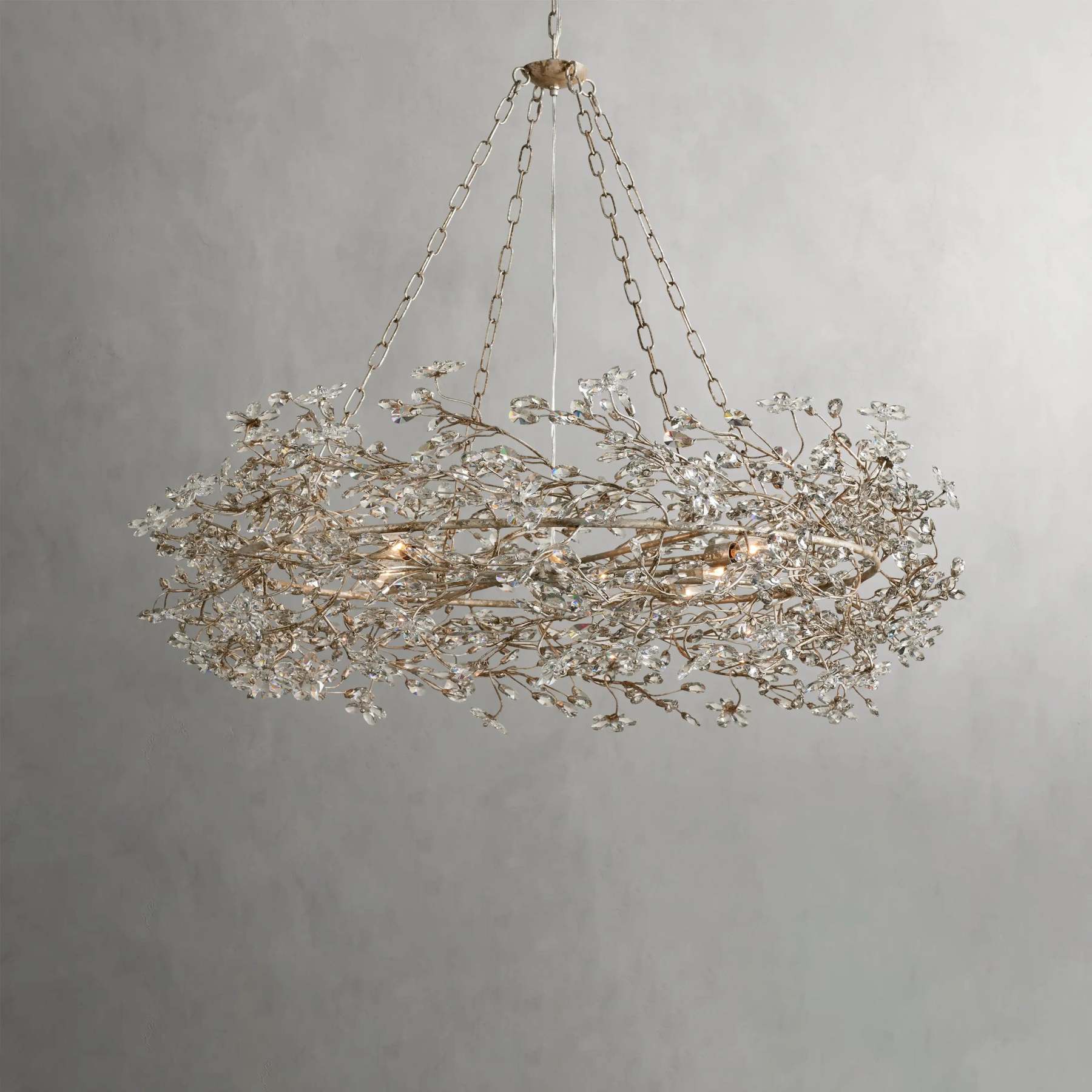 Fiore Crown Chandelier 39" 48"-VaseLamps