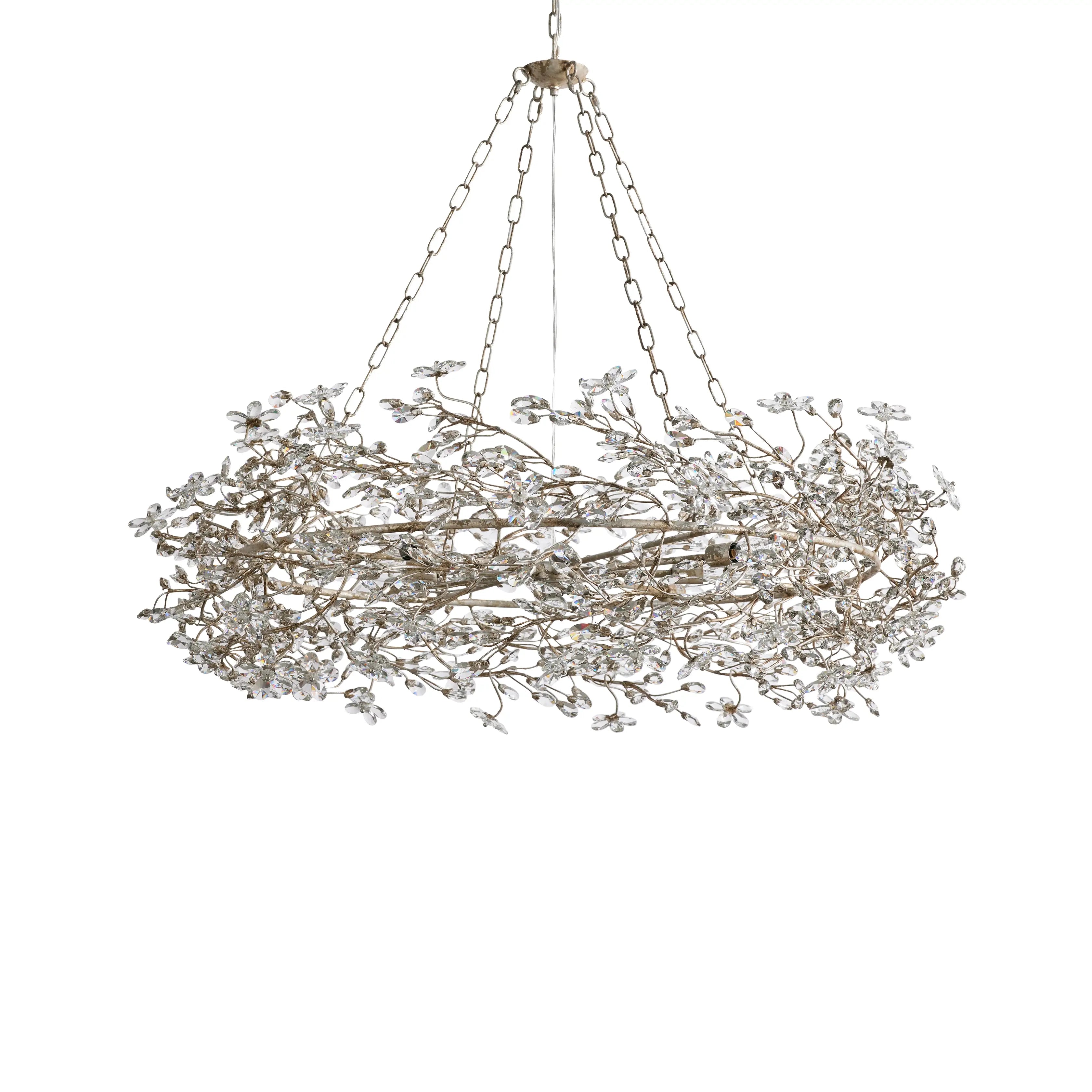 Fiore Crown Chandelier 39" 48"-VaseLamps