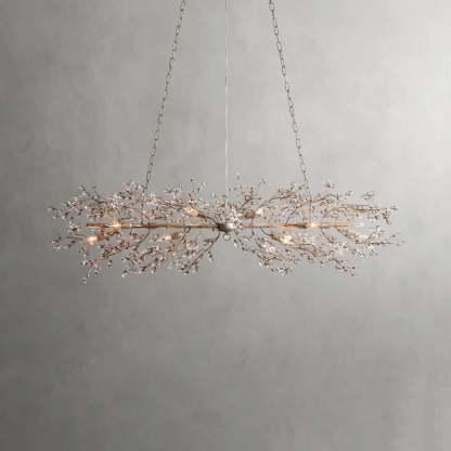Fiore Linear Chandelier 51" 68"W-VaseLamps