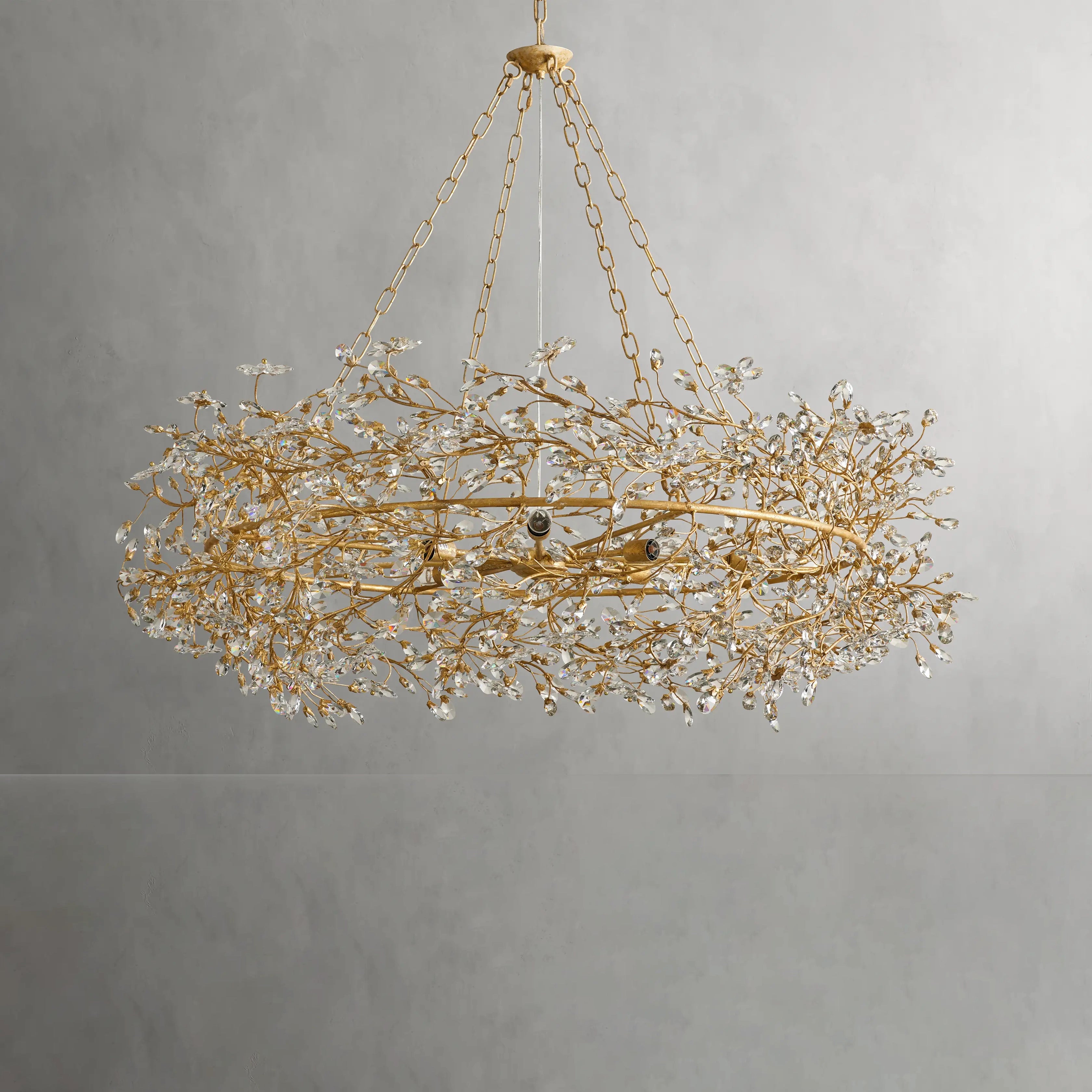 Fiore Crown Chandelier 39" 48"-VaseLamps