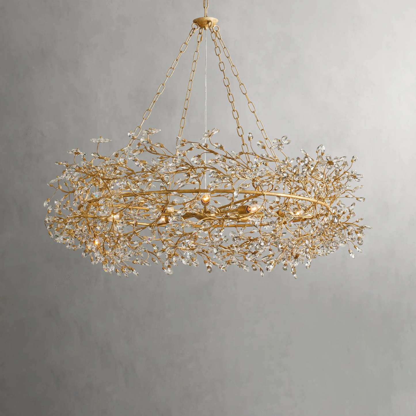 Fiore Crown Chandelier 39" 48"-VaseLamps